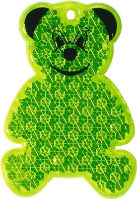 Produktbild von Reflektor "Bär" transparent-gelb