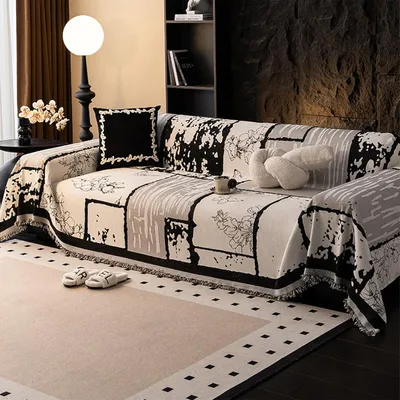 Produktbild von Sofadecke 180x180 cm, Chenille, Jacquard gewebt, für Sofa