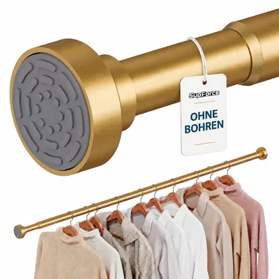 Obrázok produktu pre Bezperforovaná tyč na zavesenie oblečenia do skrine, nastaviteľná od 43 do 99 cm