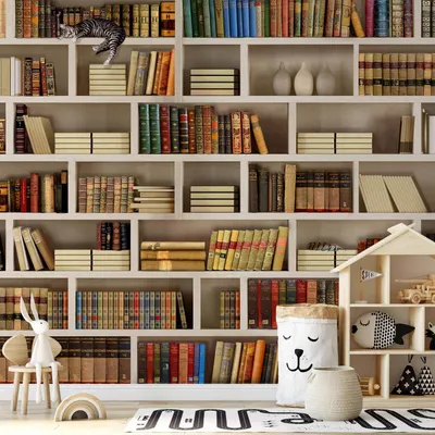 Produktbild von Vlies Fototapete - Home library 450x315 cm Muster 10110905-29