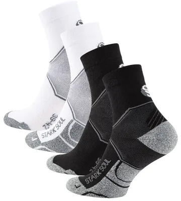 Produktbild von Stark Soul® Quarter Performance Sport Socks 2 Paar 43-46 Schwarz-Weiß
