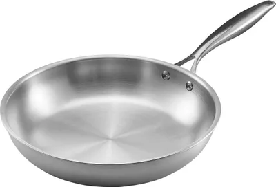 Immagine prodotto di Padella in acciaio inossidabile triplo 3 pezzi 240 280 320 mm lavabile in lavastoviglie Argento