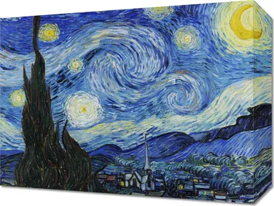 Obrázok produktu pre Obraz 40x30cm Hviezda noc, Van Gogh Vintage pre obývačku