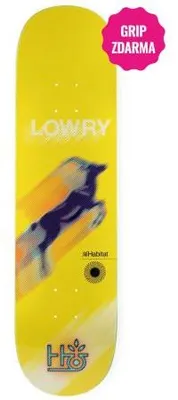Produktbild von SK8 BOARD HABITAT Kevin Lowry Geschwindigkeitstest – gelb – 8,25