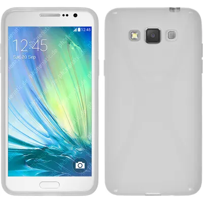 Produktbild von PhoneNatic Case kompatibel mit Samsung Galaxy Grand 3 - weiß Silikon Hülle X-Style + 2 Schutzfolien