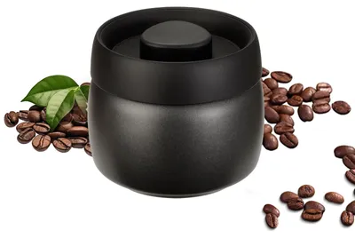 Obrázok produktu pre Nerezové nádoby na kávu Cozary, objem 400 ml, vákuová nádoba na kávu, vzduchotesná, nádoba na kávu