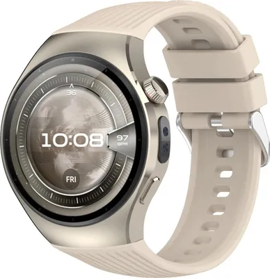 Produktbild von Armband für Huawei Watch 5 46 mm, Bizon Strap Watch Silicone T, Beige