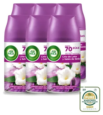 Productafbeelding van 6 x Air Wick Freshmatic navulling - Mondorchidee - 250 ml - Voordeelverpakking - 6 stuks