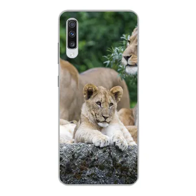 Produktbild von MuchoWow® Handyhülle Schutzhülle Hülle für Samsung Galaxy A70 Löwen - Tiere - Jungtiere Silikon Softcase Handy Hülle - Schutzhaube