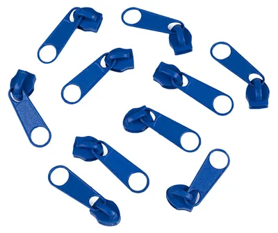 10 Reißverschluss Zipper für Endlosreißverschluss, 3mm, königsblau