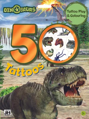 Imagen del producto de Tatuajes de dinosaurios, 50 unidades - Modelos Jiri