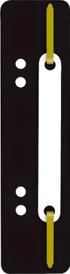 Immagine prodotto di Q-Connect® 2012500810 Strisce di pinzatura in plastica, corte - Striscia di copertura in plastica, nera, 25 pezzi