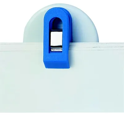 Produktbild von Halteclip selbstklebend 30mm VE=2 Stück blau