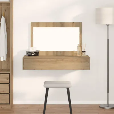 Produktbild von "2026 Promotion" Schminktisch mit Speicher Braun 100x40x70 cm Holzwerkstoff - Schminktische CC32445