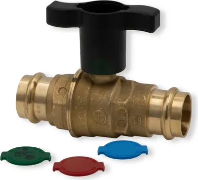 Produktbild von Giacomini Press Kugelhahn für Kupfer + Edelstahl - 28 x 28 mm DVGW zugelassen