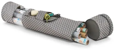 Produktbild von Zeller Geschenkpapier-Organizer grau/weiß