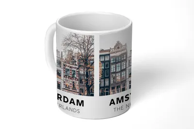 Produktbild von KitchenYeah® Tasse Kaffeetasse Kaffeebecher 350 ml Amsterdam - Niederlande - Huizen Teetasse - Fototasse - Becher - Keramikbecher - Teebecher - Kaffeetasse - Bürotasse