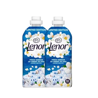 Produktbild von 2x Lenor Frische Brise der griechischen Insel Spülung 56 Wäschen 1176ml