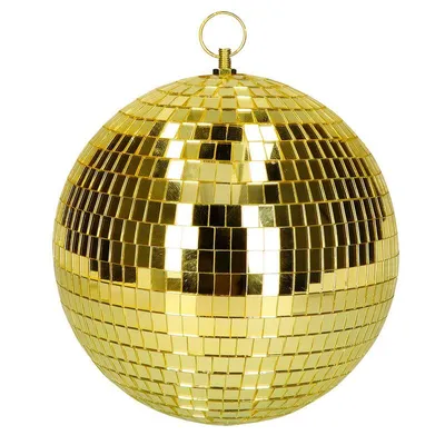 Immagine prodotto di Palla da discoteca dorata Ø 20 cm - palla a specchio scintillante per feste, discoteche ed eventi