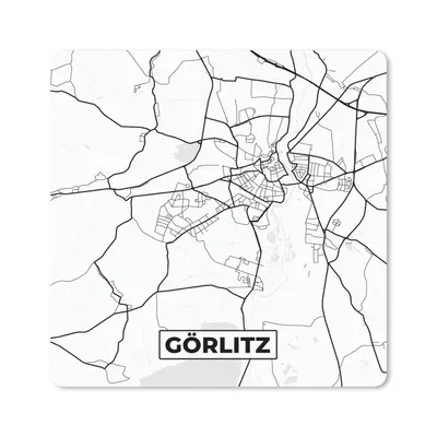 Produktbild von MuchoWow® Mauspad Mousepad Karte - Görlitz - Karte - Stadtplan 20x20 cm - Mousepads - Maus Mat - Pad - Mausunterlage - Desk Mat - Bureauartikeln