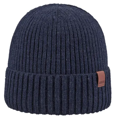 Productafbeelding van Areco kinderwintermuts met omslag en fleecevoering, blauw, maat: one size