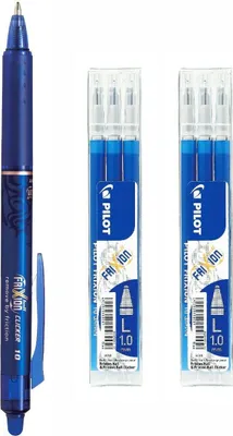 Produktbild von Frixion Clicker 1.0 blau + 6 Ersatzminen blau