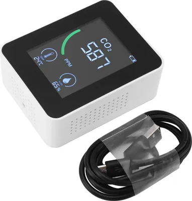 Obrázek produktu pro Měřič kvality vzduchu, infračervený NDIR monitor CO2 3 v 1, tester teploty a vlhkosti pro domácnost