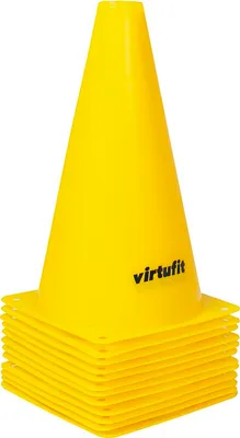 Produktbild von VirtuFit Markierungskegel Set 23 cm 12 Stück Gelb für Training