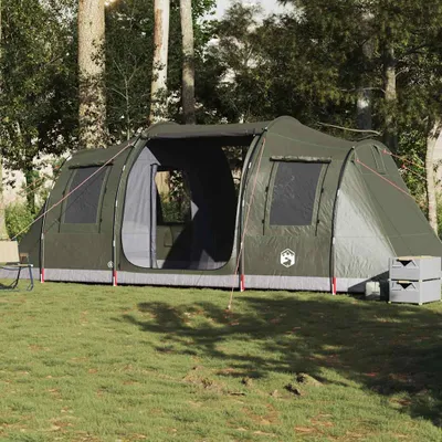 Produktbild von Möbel Tunnelzelt 4 Personen Olivgrün Wasserdicht - Campingzelte 4009413