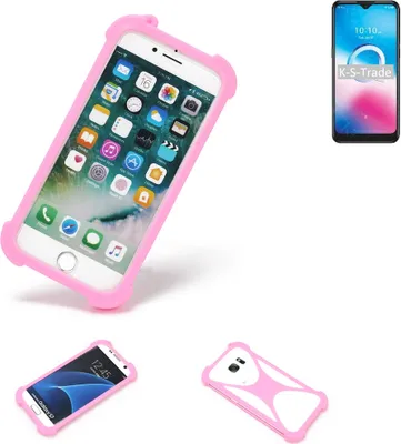 Produktbild von K-S-Trade Handy Hülle kompatibel mit Alcatel 3L (2020) Schutz Hülle Bumper Silikon Schutz Hülle Cover Case Silikoncase Silikonbumper TPU Softcase