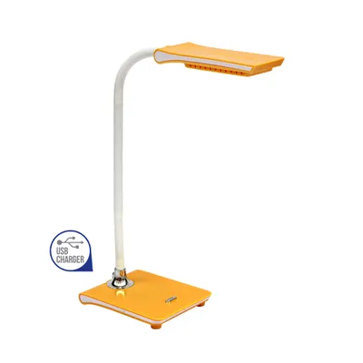 Zdjęcie produktu dla Lampa stołowa LED JONAS LED/5W, 6500K, żółta L: 175, H: 440, z przełącznikiem