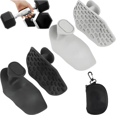 Productafbeelding van Fitnesshandschoenen, antislip, 2 paar, siliconen, voor krachttraining