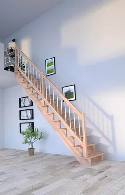 Obrázok produktu pre Schodisko Pertura Atanas Lepené drevo buk bez podstupníc buk rovné 100 cm 13/14