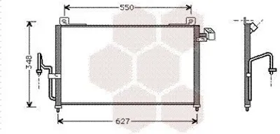Produktbild von VAN WEZEL 27005147 Kondensator Klimaanlage Klimakondensator für MAZDA 323 F VI (BJ)