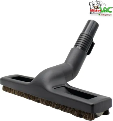 Produktbild von MisterVac Staubsaugerdüse Bodendüse Besendüse Parkettdüse Rosshaardüse  + 2 gratis Filzrollen, kompatibel mit Hanseatic 1800 Aeromaster