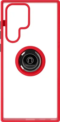 Produktbild von Avizar, Schutzhülle mit Ring-Halterung für Samsung Galaxy S22 Ultra, Rot