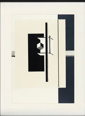 Produktbild von El Lissitzky Gerahmtes Bild Mit Edlem Passepartout | Wand-Bilder | Im Bilderrahmen - Proun, 1. Kestner Mappe Blatt 5, 1923 (80 x 60 cm)