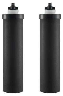 Image de Remplacement du filtre à eau - Système de filtration par gravité en 2 parties - Filtre à charbon actif - Accessoires pour systèmes d'eau