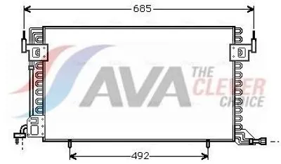 Produktbild von AVA COOLING SYSTEMS CN5100 Kondensator Klimaanlage Klimakondensator passend für PEUGEOT 306 Schrägheck (7A, 7C, N3, N5)