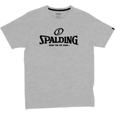 Produktbild von Spalding Essential Logo T-Shirt Herren - Grau Meliert  | Größe: 3XL