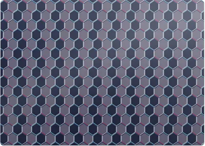 Produktbild von Sechseckiges Gitter – Bodenschutzmatte – Stuhlunterlage 140x100 cm – Rutschfest – Hartbodenmatte