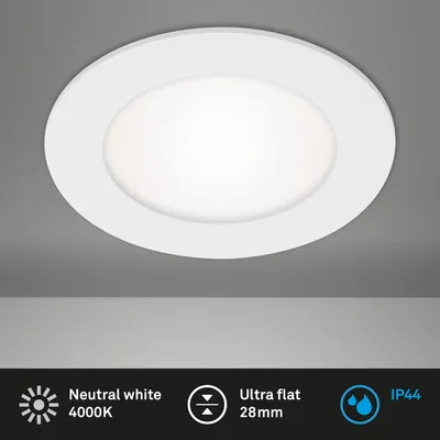 Produktbild von LED Einbauleuchte IP44 6W 600 lm 4000 K weiß Ø 12/10,8 cm 230V