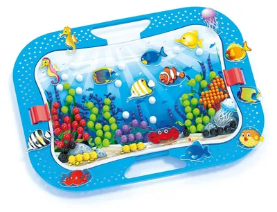 Produktbild von Quercetti Ozeanspa Mosaik Spielset - Fish & Pegs - 316-teilig - Kreatives Spielzeug