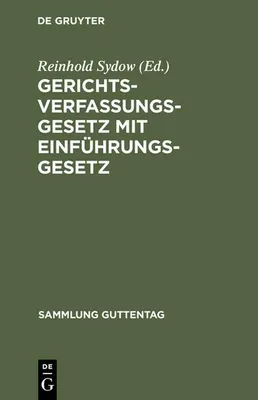 Produktbild von Gerichtsverfassungsgesetz mit Einführungsgesetz