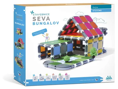 Image de Jeu de construction SEVA BUILD Bungalow 548 pièces en boîte 35x33x7cm