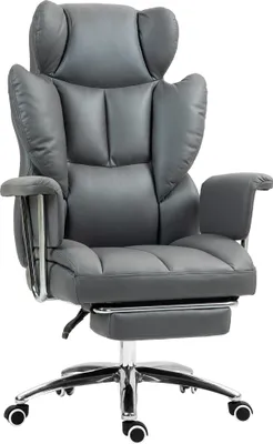 Obrázek produktu pro Kancelářská židle HOMCOM s polohovací funkcí, ergonomická kancelářská židle, otočná židle