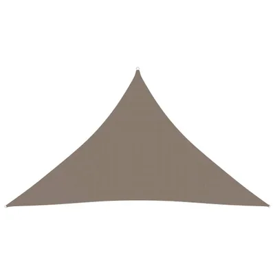 Image de Voile de parasol tissu oxford triangulaire 4x4x5,8 m taupe