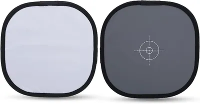 Productafbeelding van Grijze Kaart - Witbalans Kaart - Foto Kalibratie - Opvouwbaar Ontwerp - 30 cm - Witgrijs