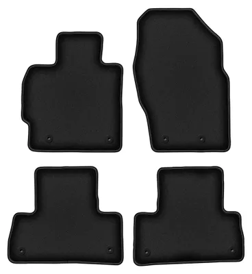 Zdjęcie produktu dla Dywaniki samochodowe welurowe do: Mazda CX-7 (2009-2012, SUV) czarne, podgumowane