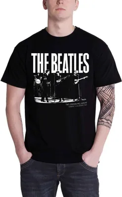 Image de The Beatles - "1963 The Palladium" T-shirt homme/femme unie RO1182 (L) (Noir)